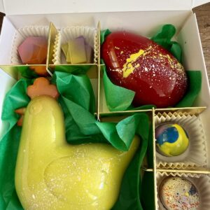 Кутия ръчен шоколад Великден